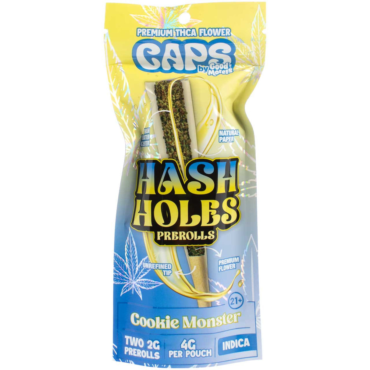 Caps Hash Holes 2pk 2gram Pre-roll Cookies Monster