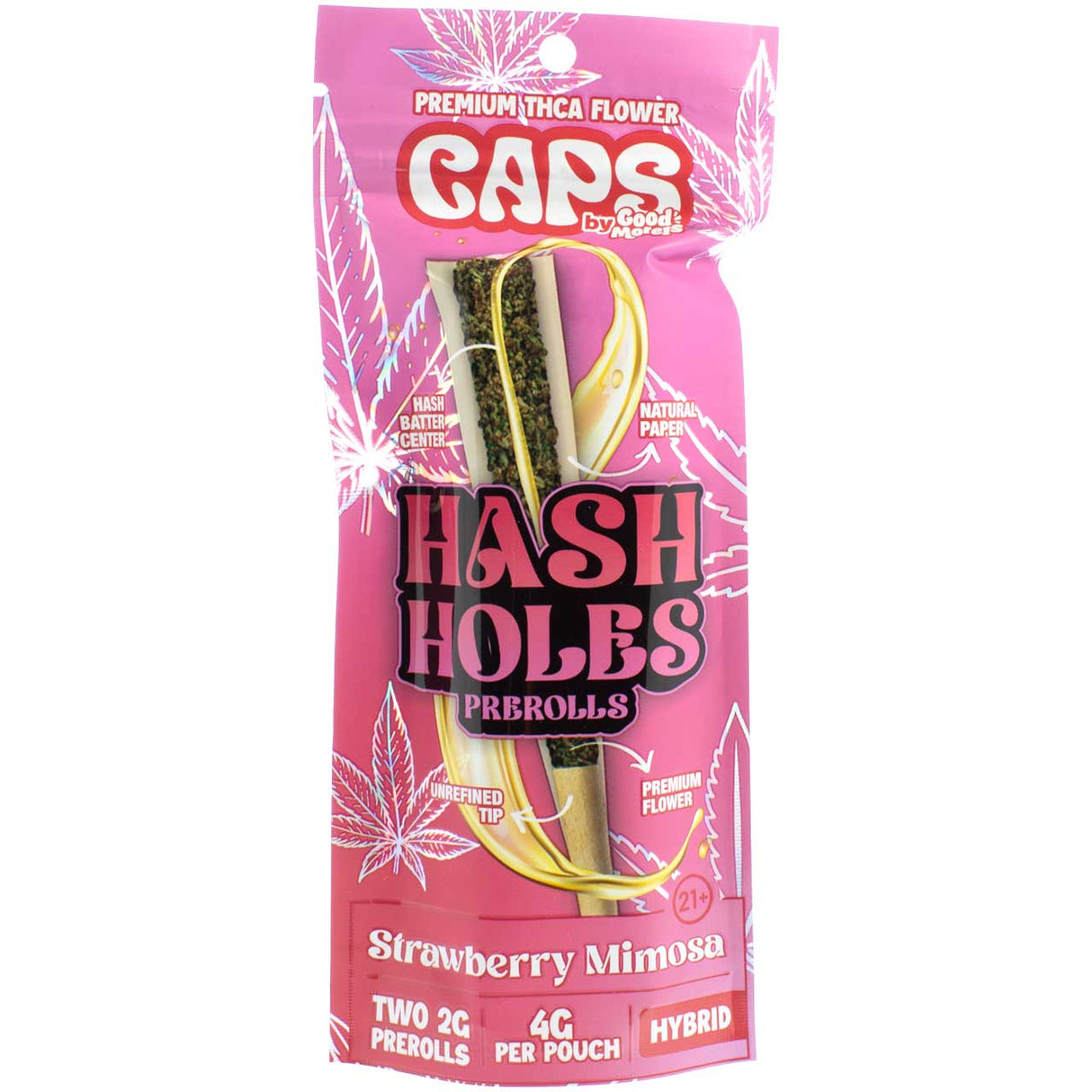 Caps Hash Holes 2pk 2gram Pre-roll Strawberry Mimosa
