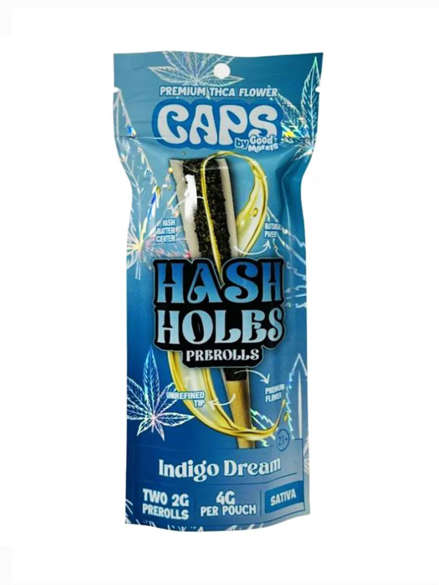 Caps Hash Holes 2pk 2gram Pre-roll Indigo Dreams