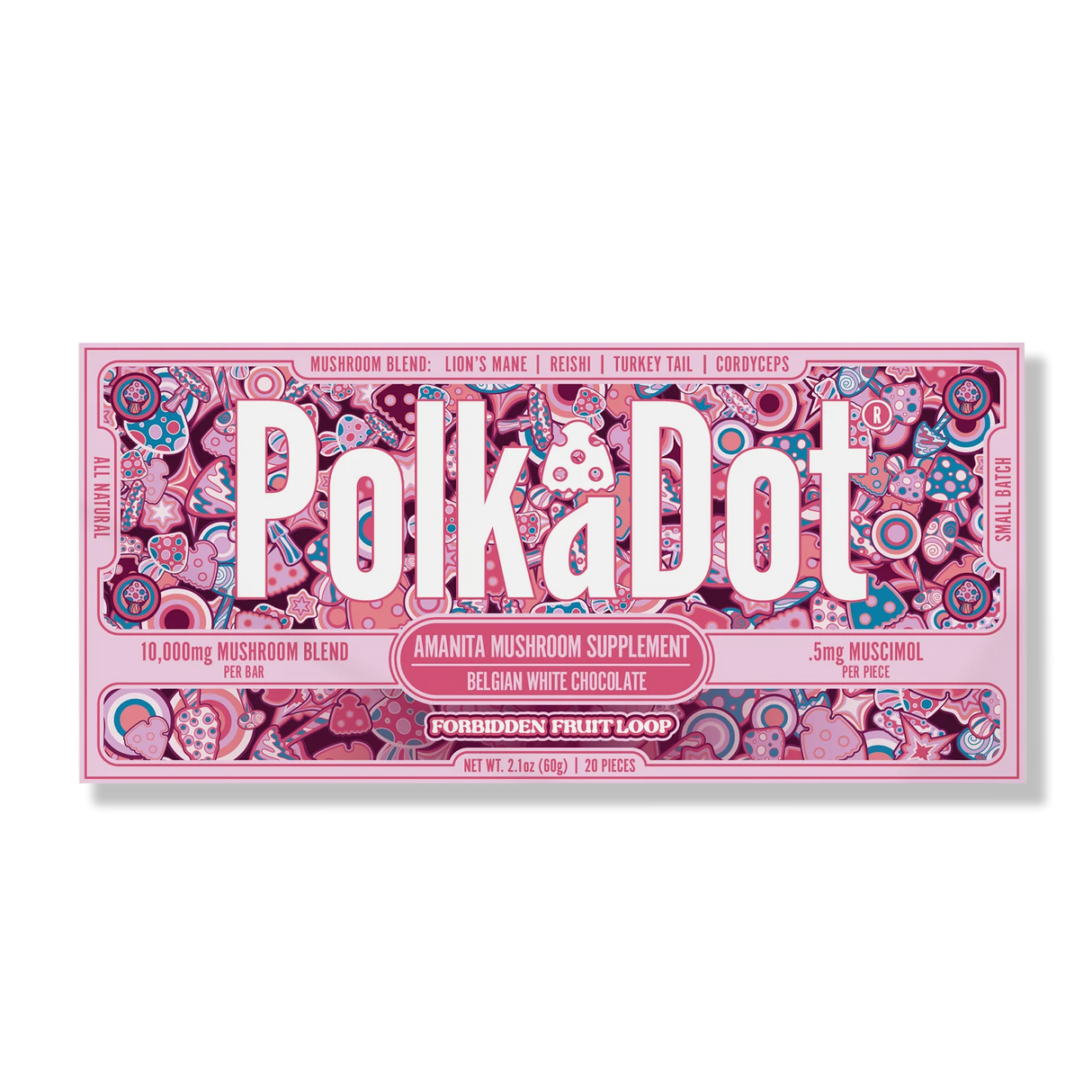 Polkadot Chocalate Mushroom 10,000mg Forbidden Fruit Loop