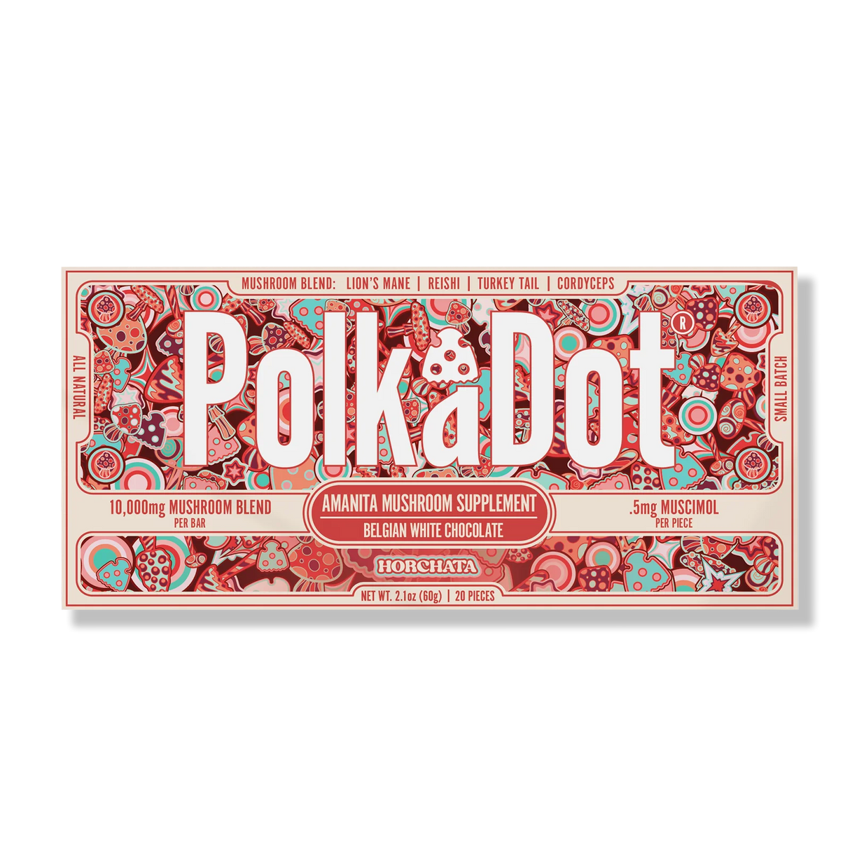 Horchata Polkadot Chocalate Mushroom 10,000mg