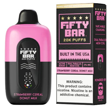 Fifty Bar 20k Strawberry Cereal Donut Milk