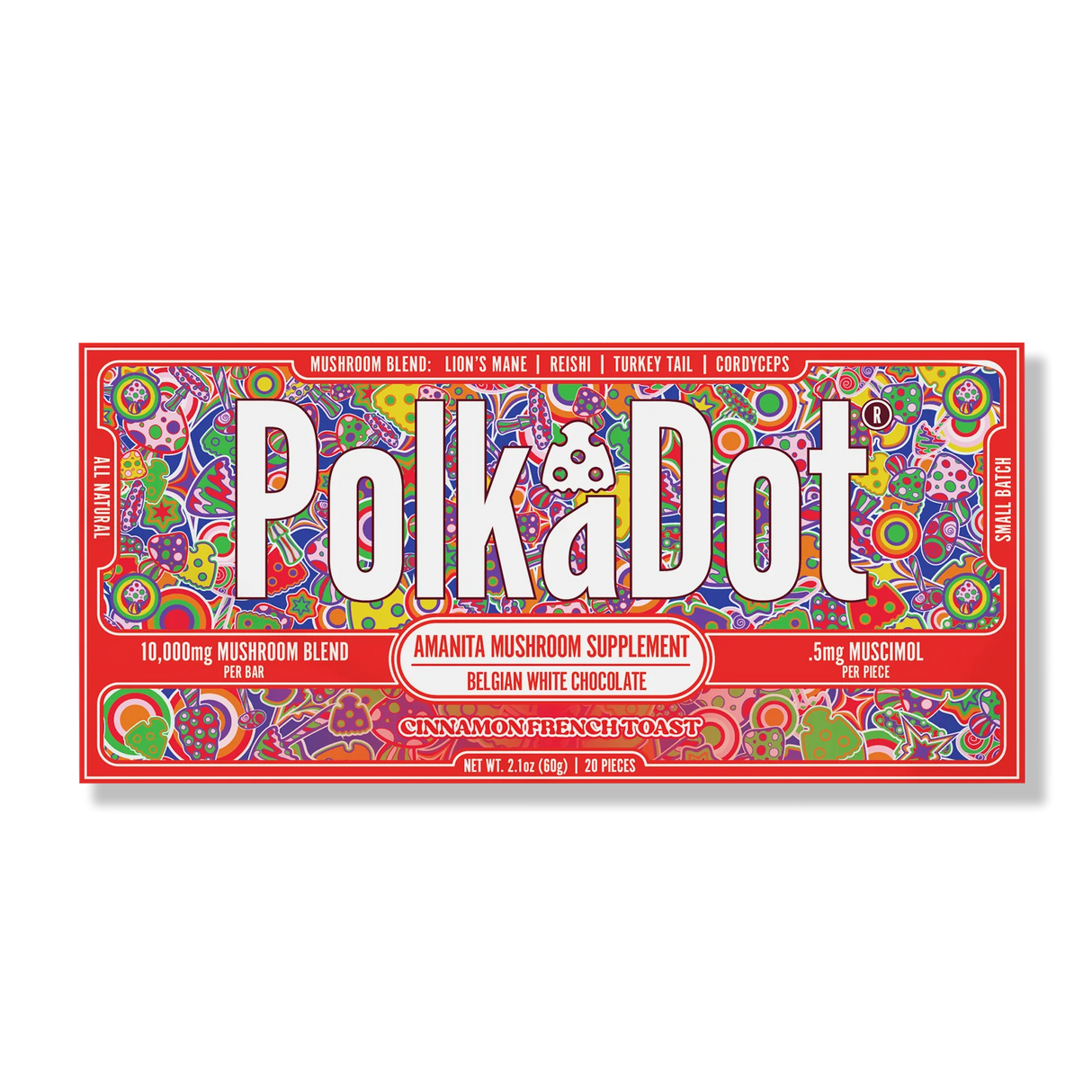 Polkadot Chocalate Mushroom 10,000mg Cinna Frn Toast