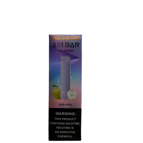 Sour Apple disposable vape offers a tangy and sweet taste, reminiscent of a popular sour green apple candy.